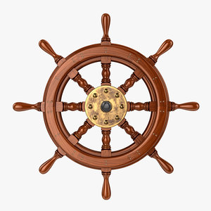 3D ship wheel