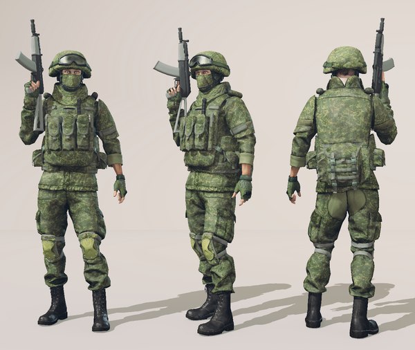 3D soldier games model - TurboSquid 1270272
