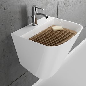 meg11 ceramic washbasin utility 3D