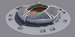 3D modern olympic stadium model
