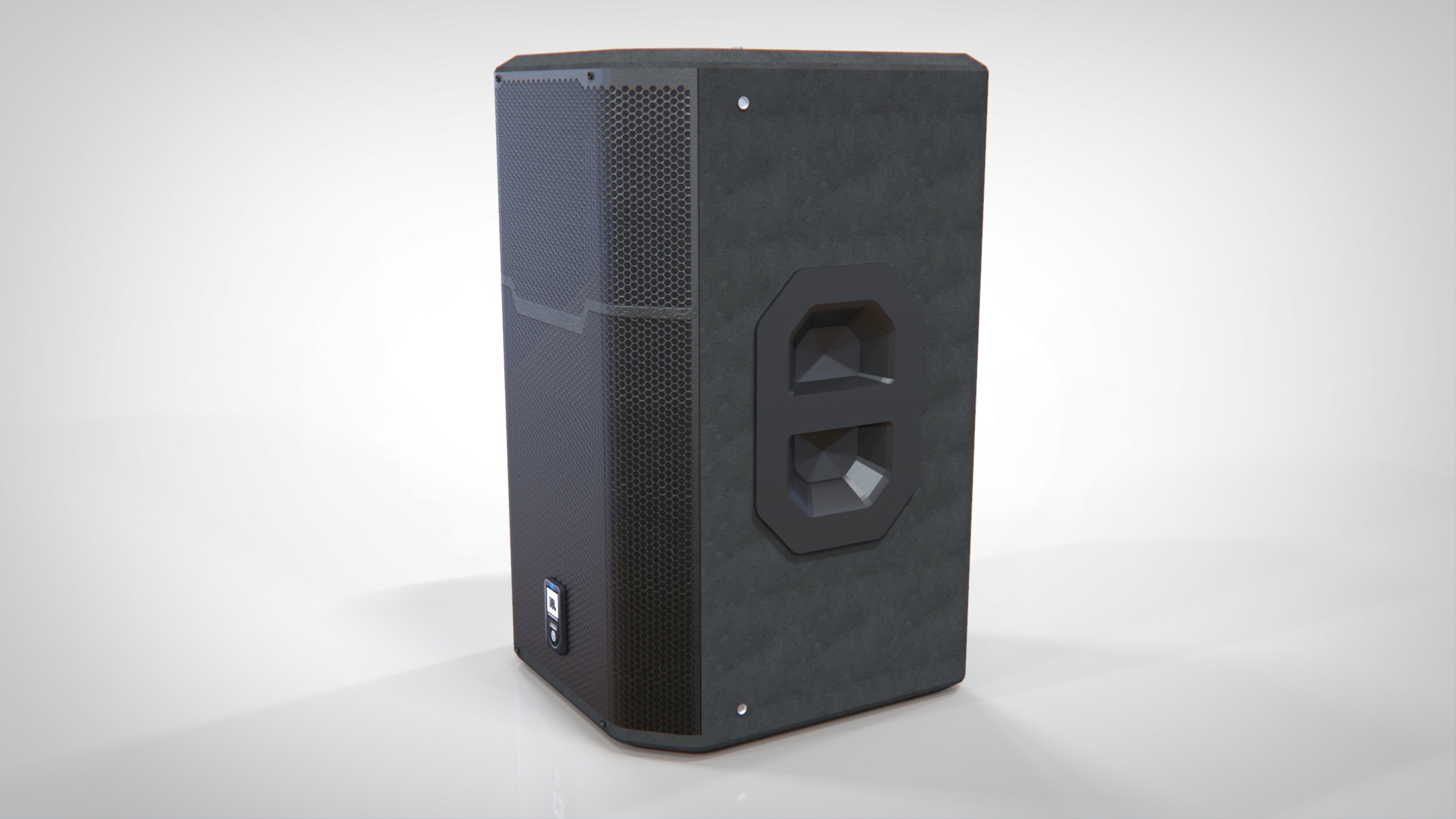 Monitor de áudio JBL PRX 600 VR / AR / lowpoly Modelo 3D