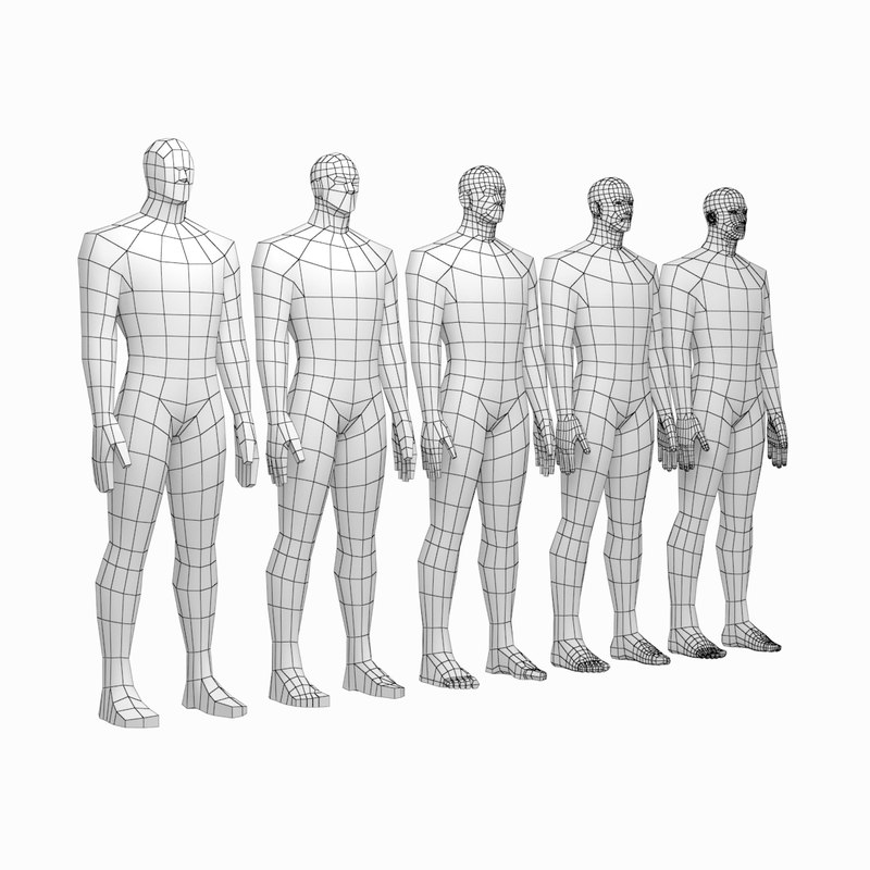 3d Mesh Hero Male Body Turbosquid 1270400