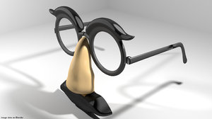 3D eyeglasses groucho novelty model