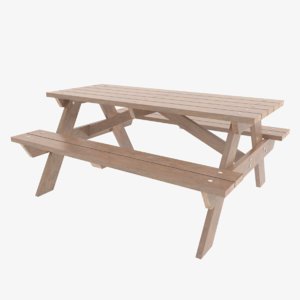 picnic table 3D