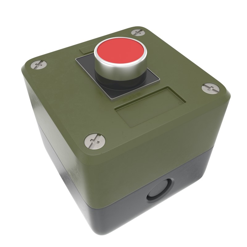 Industrial Button 3D Model - TurboSquid 1270895