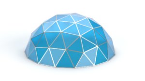 geodesic small dome 3D model