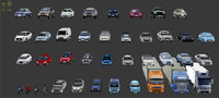 40 Lowpoly cars