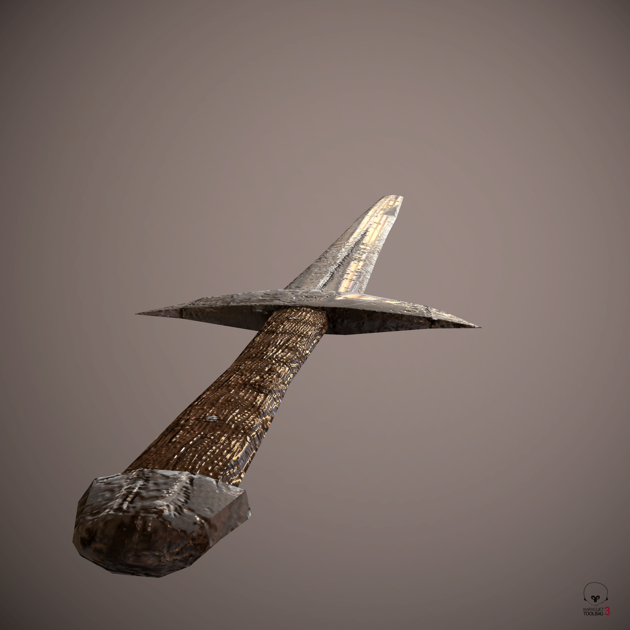 3D Steel Rusty Sword TurboSquid 1271475