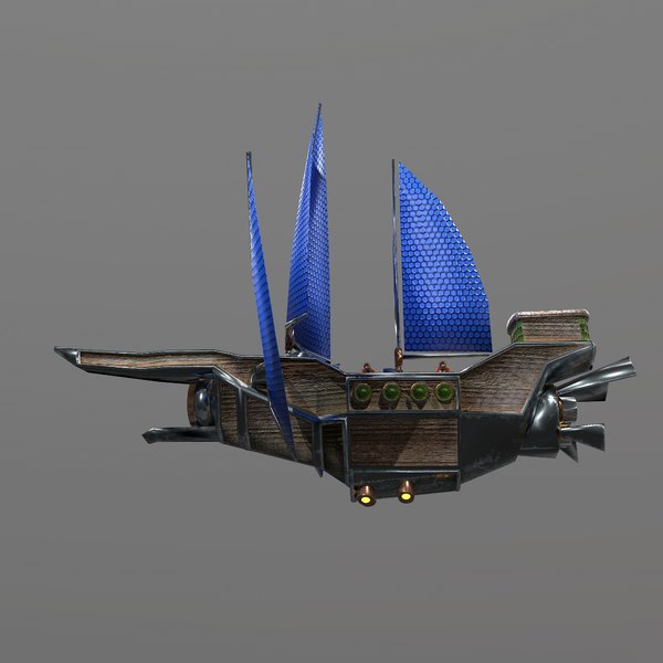 ファンタジー船3dモデル Turbosquid