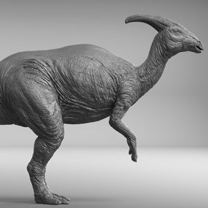 3D model parasaurolophus zbrush