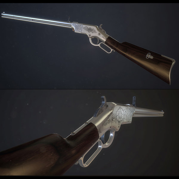 3D model classical henry rifle