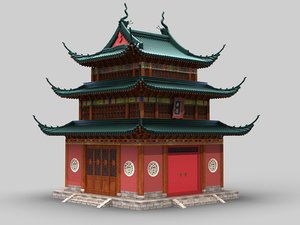 chinese building 3D model