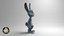 rabbit easter cartoon 3D