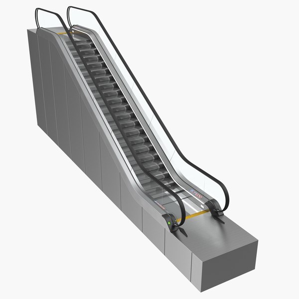 3d stair lift escalator model