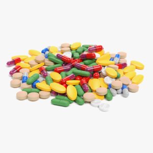 3D pile pills model