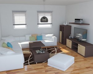living room model