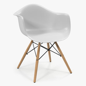 modern shell chair 3D model