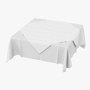 3D model tablecloth cloth