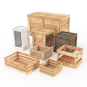 wooden crates model