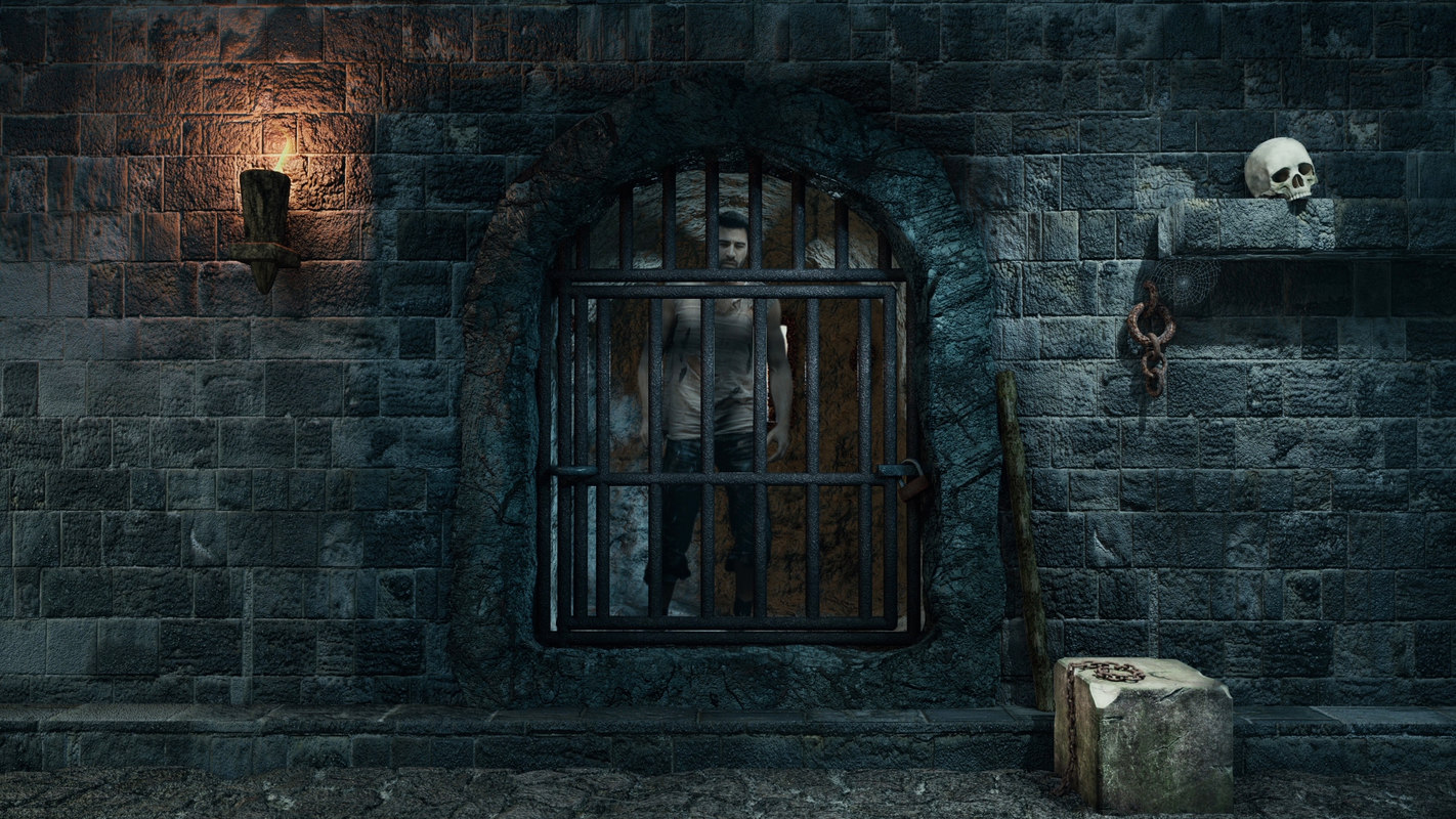Dungeon Prison Cell Art