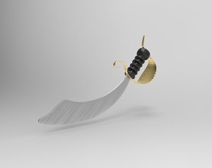 pirate sword 3D model