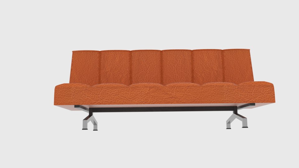 Flex Orange Sleeper Sofa Model Turbosquid 1272309 Flex Orange Sleeper Sofa Model