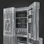 refrigerator 4 door 3D model
