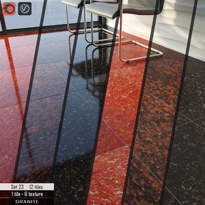 tile cosmo stone set 3D