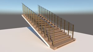 3D model designed stairs