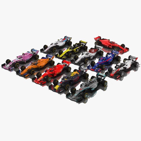 pack formula 1 2018 3D model