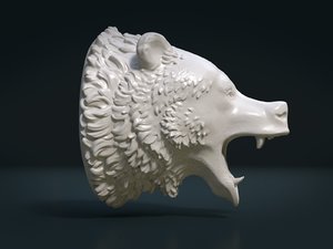 bear head 3D model