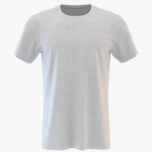 mens neck t-shirt 3D