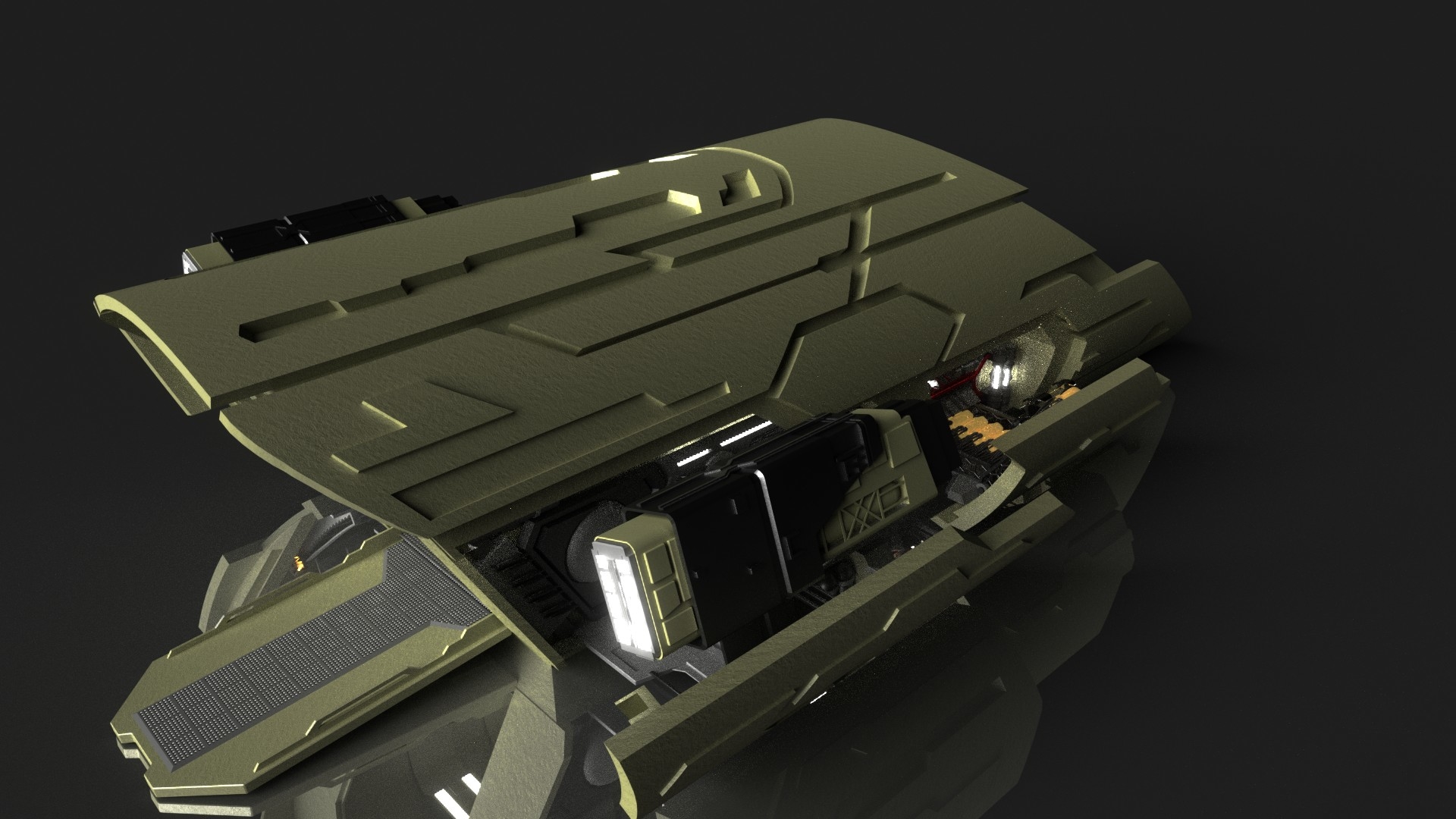 Stargate atlantis puddle jumper 3D model TurboSquid 1273027