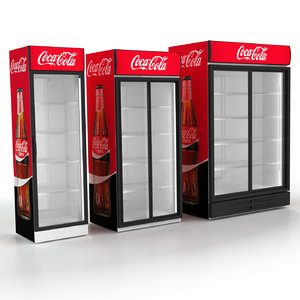 3D model commercial fridges