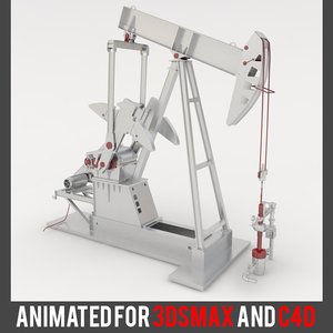 3D model oil pump jack