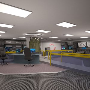 scifi laboratory 3D model