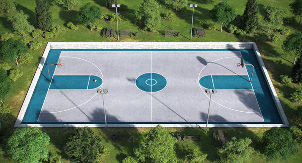 Outdoor basketball court - KreedOn