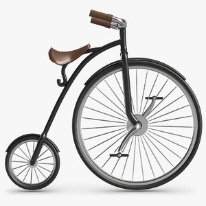 3D retro bicycle model