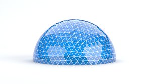 geodesic large dome 3D model