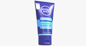 3D nivea moisturizing face wash model