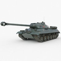 Tank IS 3M Soviet Vray