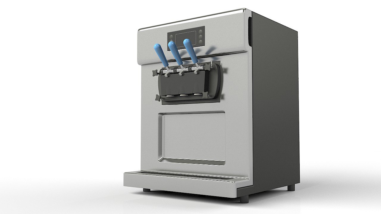 3D soft ice cream machine model TurboSquid 1273673