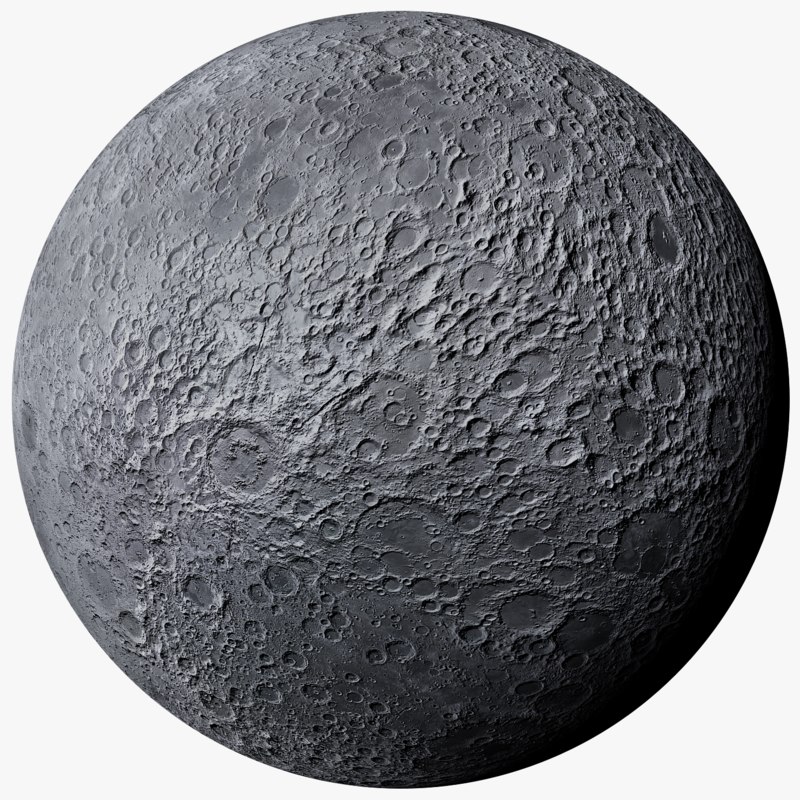 Moon photorealistic 3D model TurboSquid 1273675