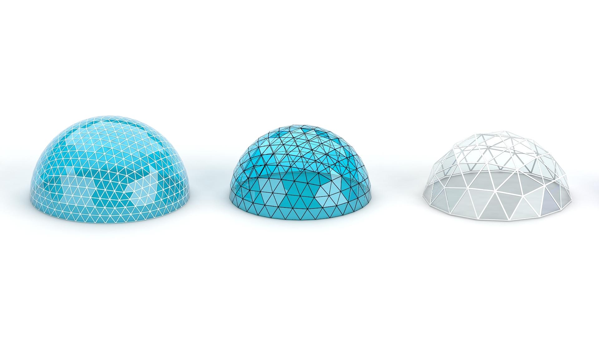 Modello 3D Pacchetto di cupole geodetiche TurboSquid 1273856