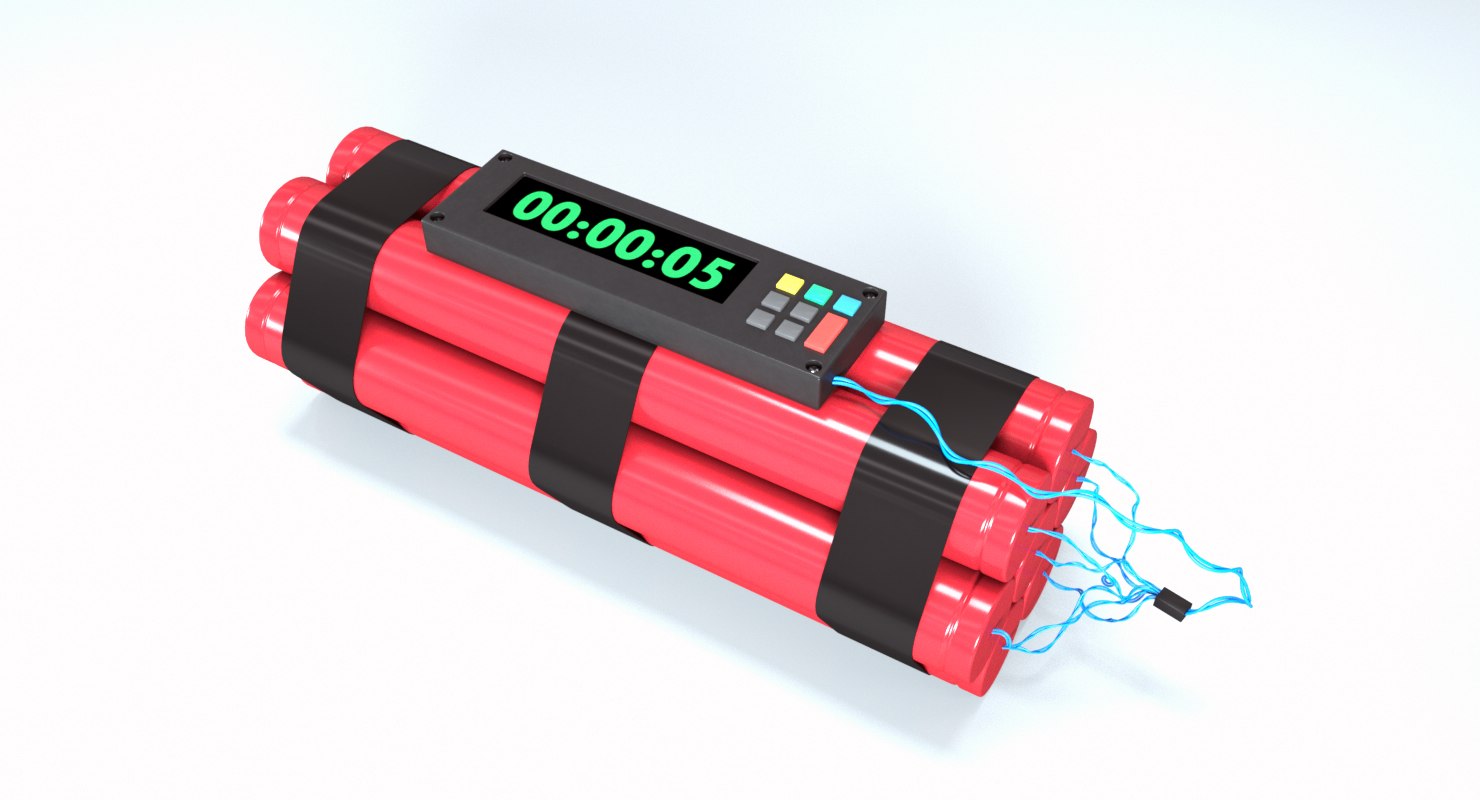 Bomb timer model TurboSquid 1273930