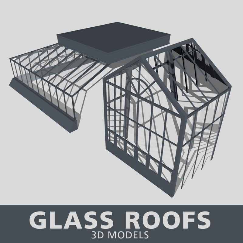 3D glass roof model TurboSquid 1273955