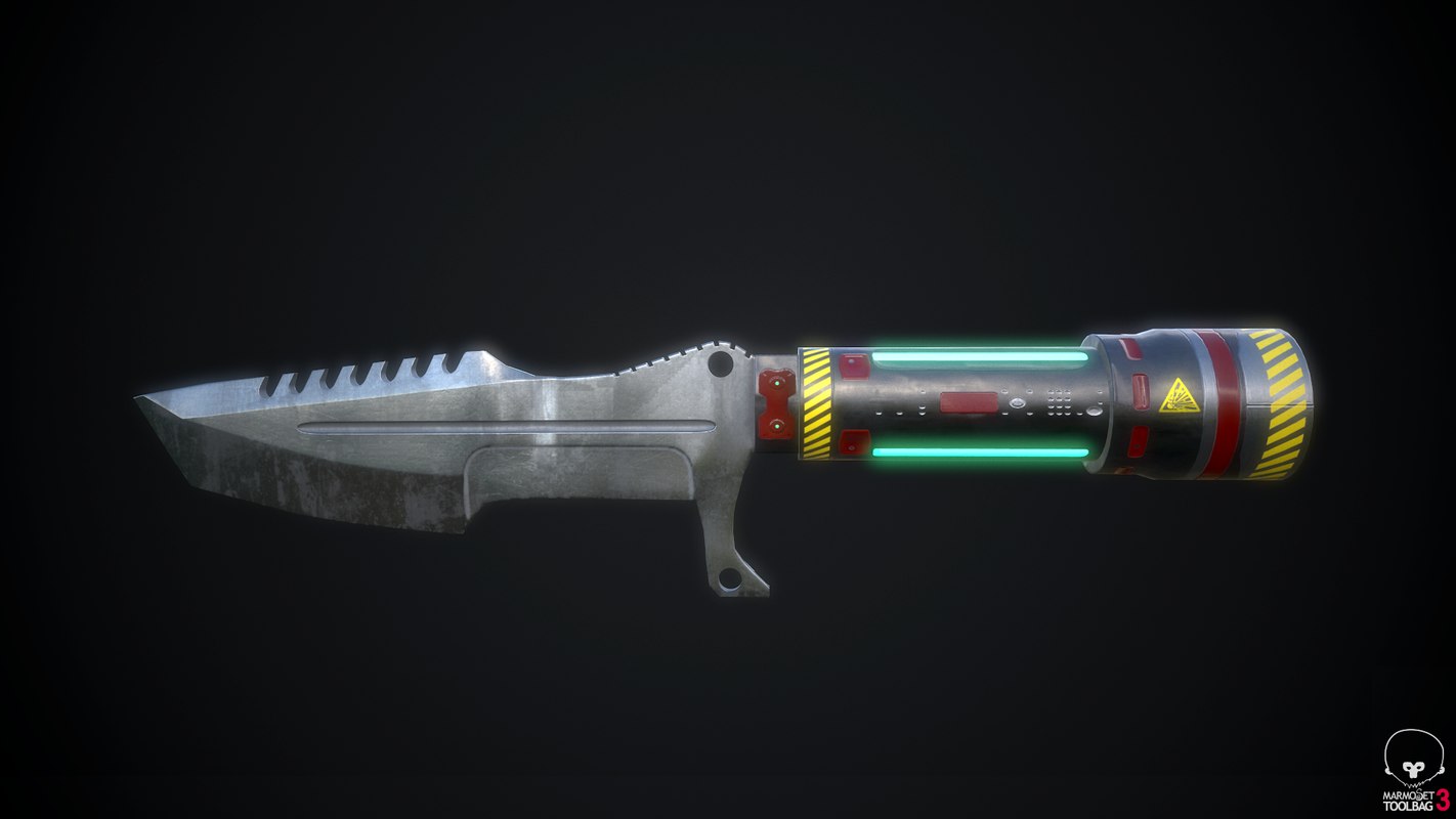 3D scifi exploding throwing knife TurboSquid 1274210