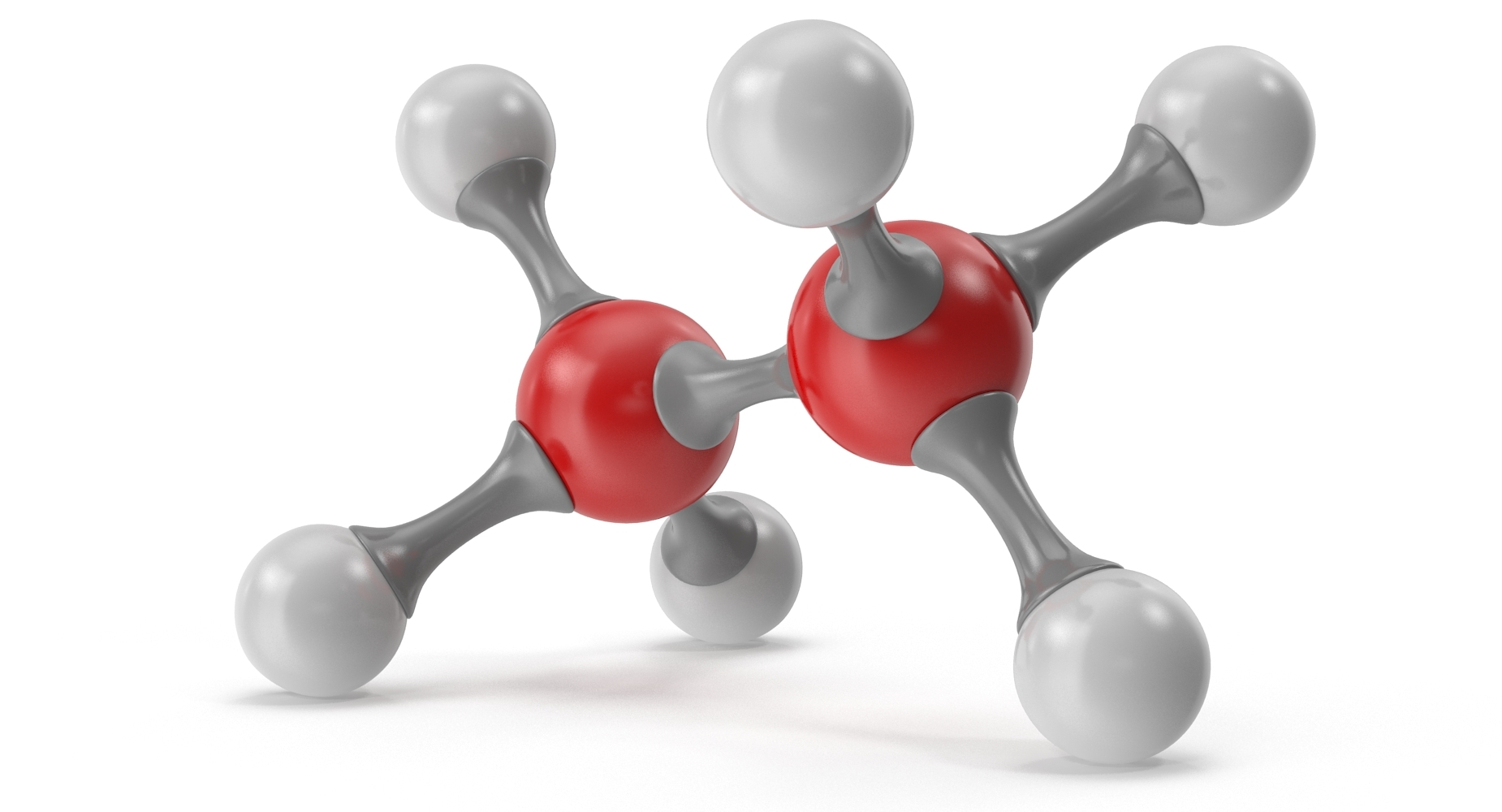 3D ethane molecular model - TurboSquid 1274306