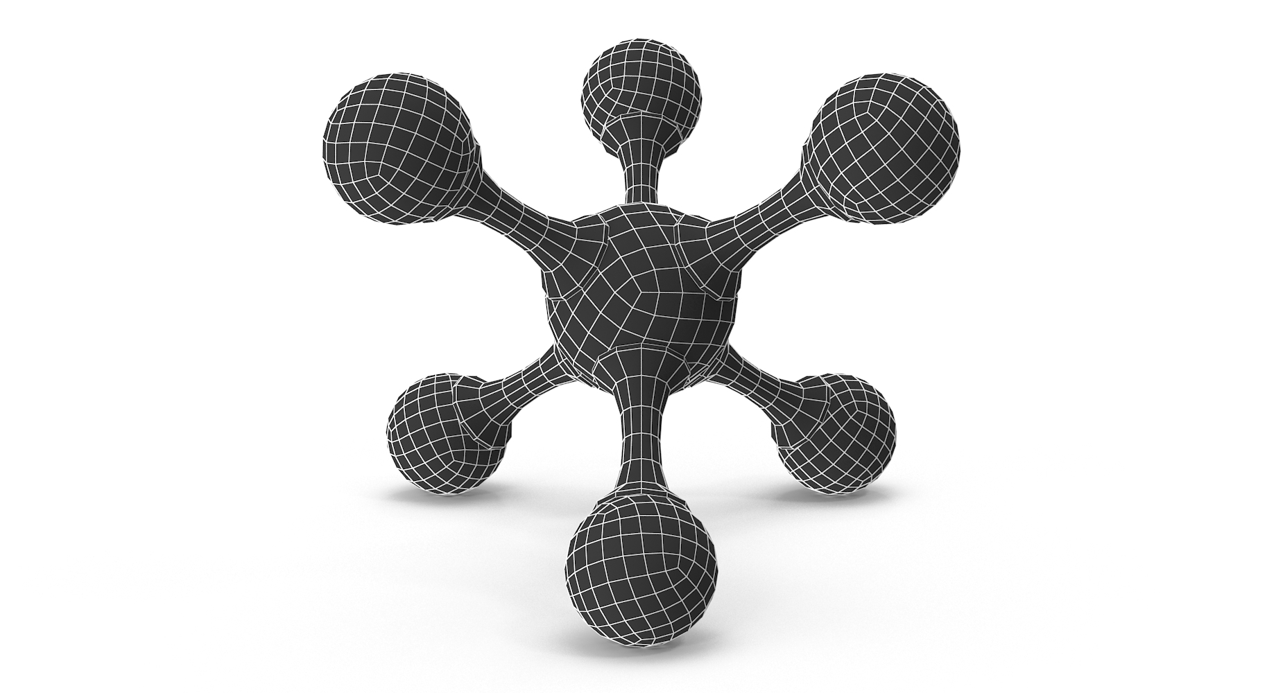 3D ethane molecular model - TurboSquid 1274306