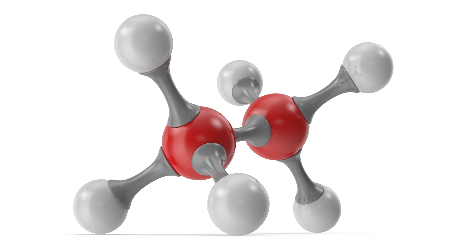 3D ethane molecular model - TurboSquid 1274306